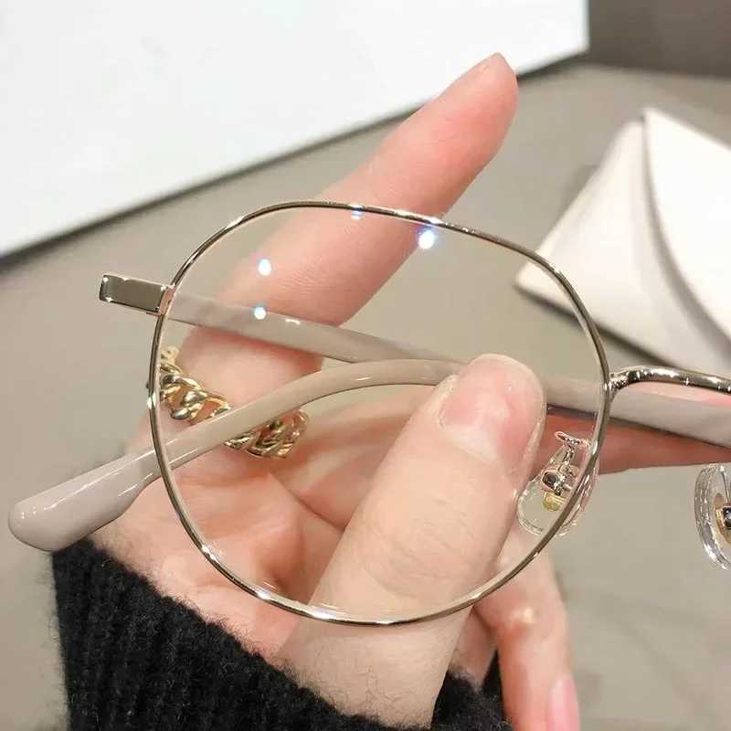 New multi border myopia glasses for women with irregular frames Myopia glasses with anti blue light products for students from 0 to -4.0 W240906