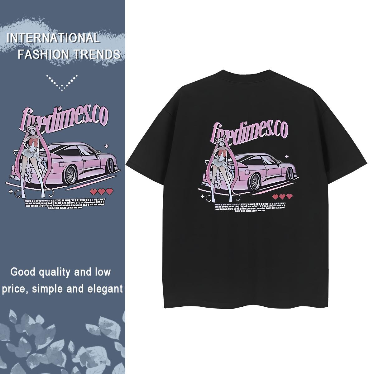 New Arrival T-Shirts for Women 230g 100% Cotton Breathable Crew Neck Casual car Woman Tshirt Lady White Plus Size Clothes