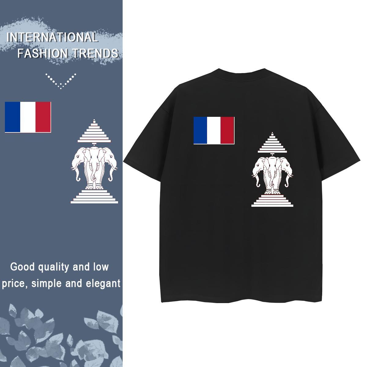 Designer T Shirt For Woman 230g Cotton Breathable Soft Outdoor elephant Women Tshirts Female DIY Printed Tees Shirts