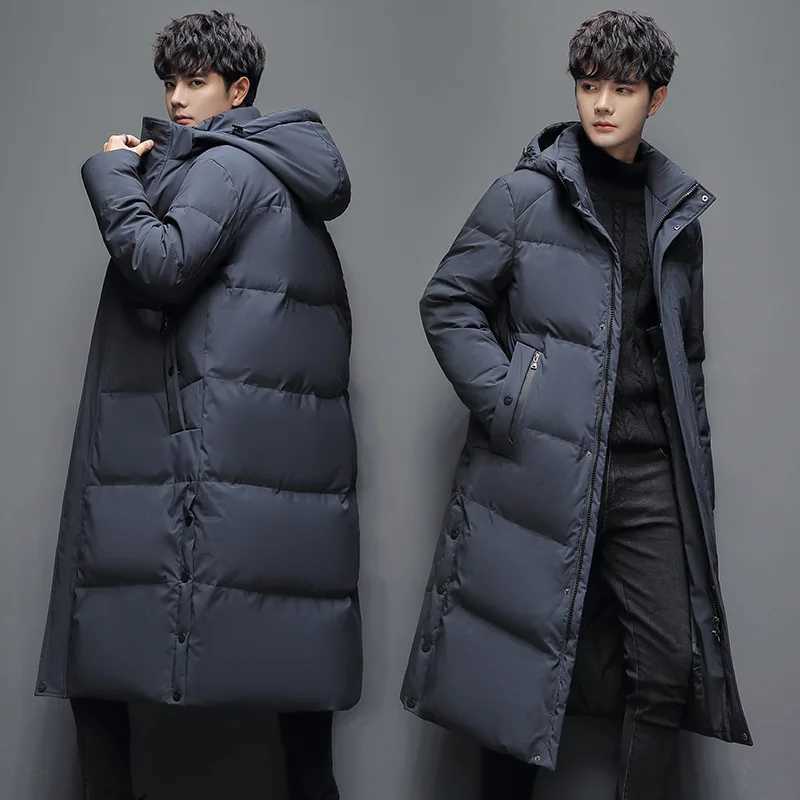 Length Puffer Coat Man With Fur Collar Hooded Duck Down Coat Female Feather Parka Waterproof Winter Women Long Puffer Jacket Men W250722