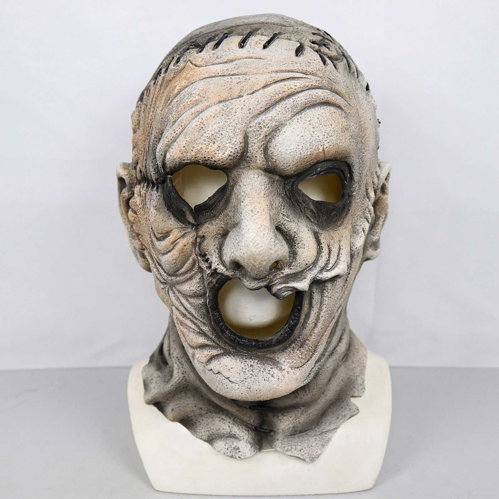 Chainsaw Massacre Leatherface Masks Latex Scary Movie Halloween Cosplay Costume Party Event Props Toys Mask M240906