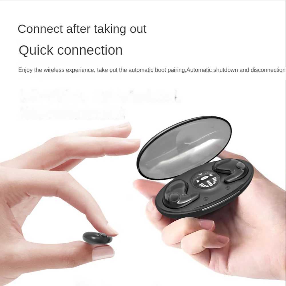 Invisible Sleep Earphone TWS Wireless BT 5.3 Headphones Mini HiFi Noise Reduction Earbuds IPX5 Waterproof Sports Headset M240907