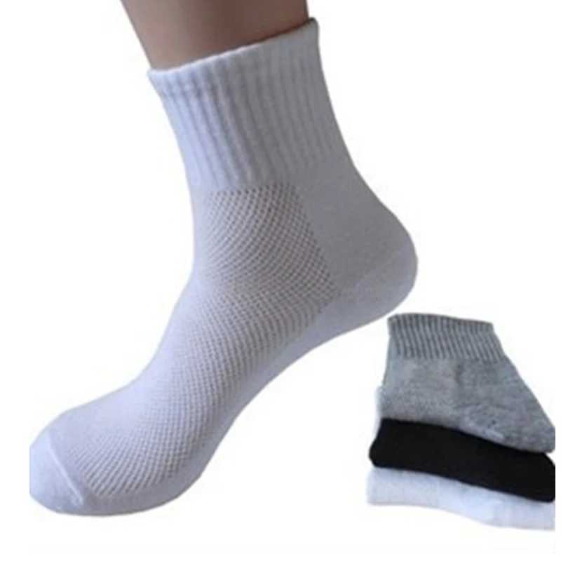 3 pairs/batch of mens mesh socks solid color spring and summer short leg business casual breathable cotton socks W240905