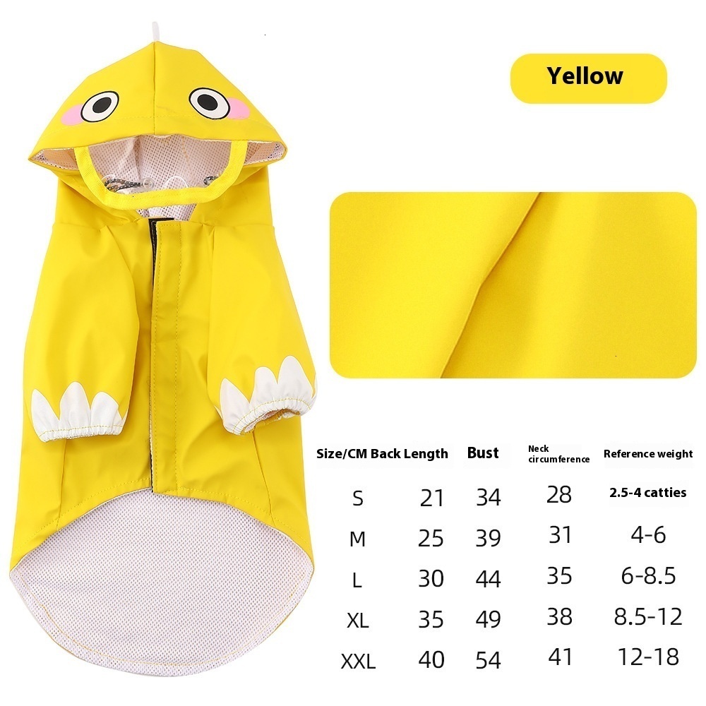 New Dinosaur Shaping Clothes Dog Raincoat Bibear Teddy corgi Dog Clothes Dog Clothes