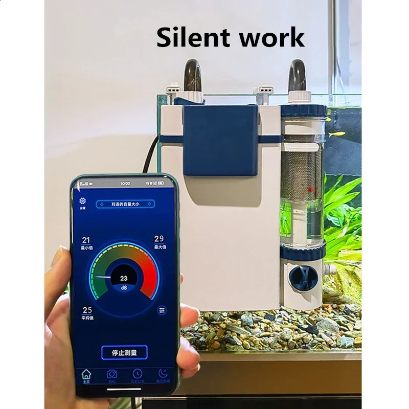 220V Silent Aquarium Fish Tank Filtration System Oxygen Integrated Machine Water Purification Wall Mounted Toilet 240906