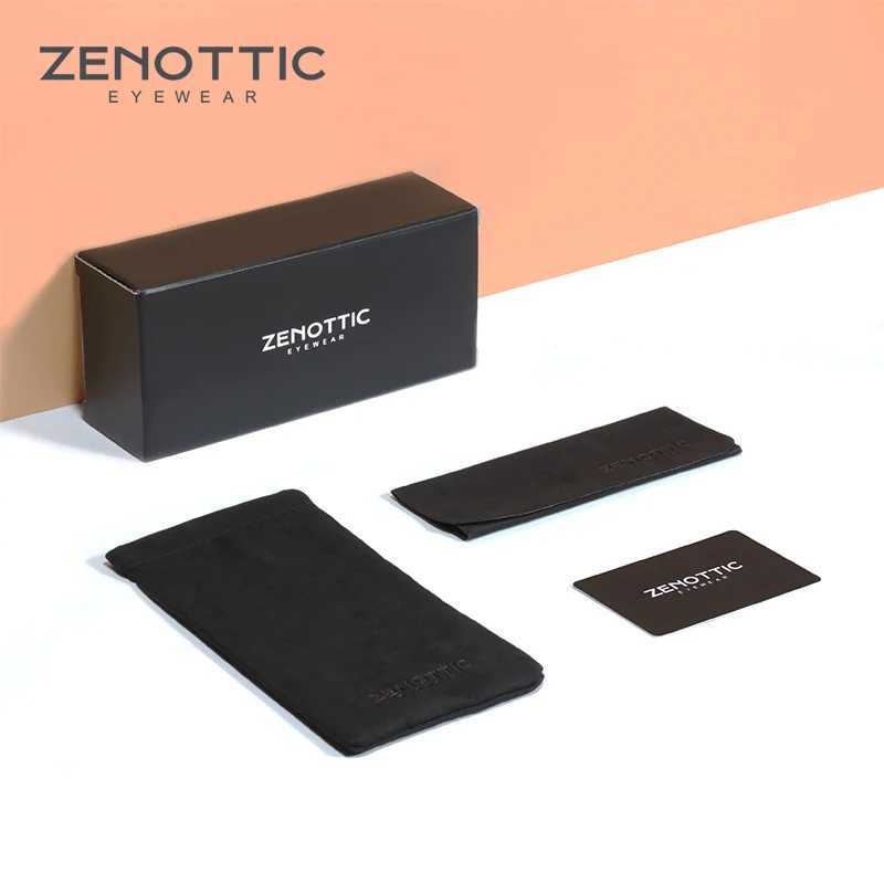 ZENOTTIC 2024 Titanium Alloy Glasses Commercial Style Optics Korean Glasses Mens Square Non Prescription Glasses Frame W240906