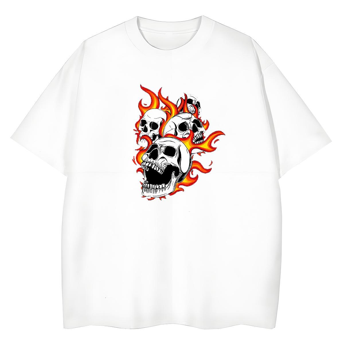 Designer Women T Shirts 230g 100% Cotton O-Neck Short Sleeve Casual Daily Wear skull Womens Tshirts 5A Custom Printed Clothings