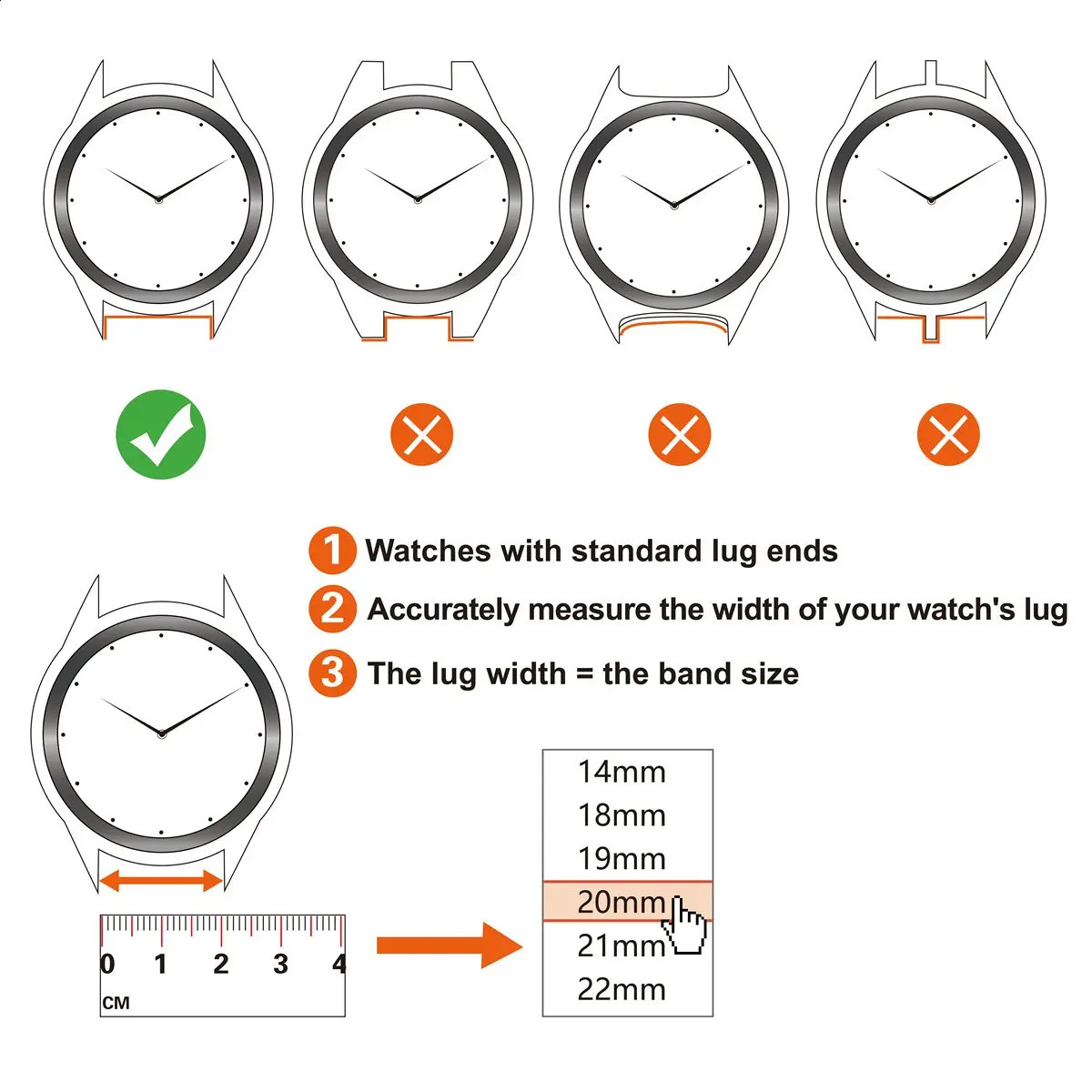 ANNEFIT Italian Leather Watch Band 18mm 20mm 22mm Embossed Alligator Grain Bracelet Stainless Steel Buckle Quick Release 240906