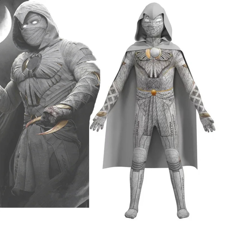 Moon Knight Cosplay Costume Marc Spector Costume Uniform Halloween Costume for Kids 240906