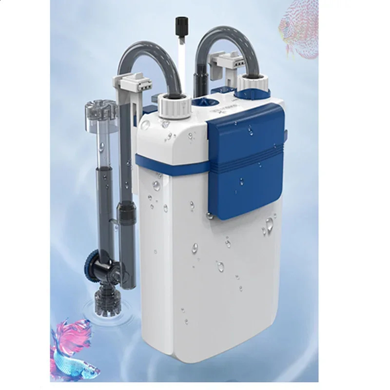 220V Silent Aquarium Fish Tank Filtration System Oxygen Integrated Machine Water Purification Wall Mounted Toilet 240906