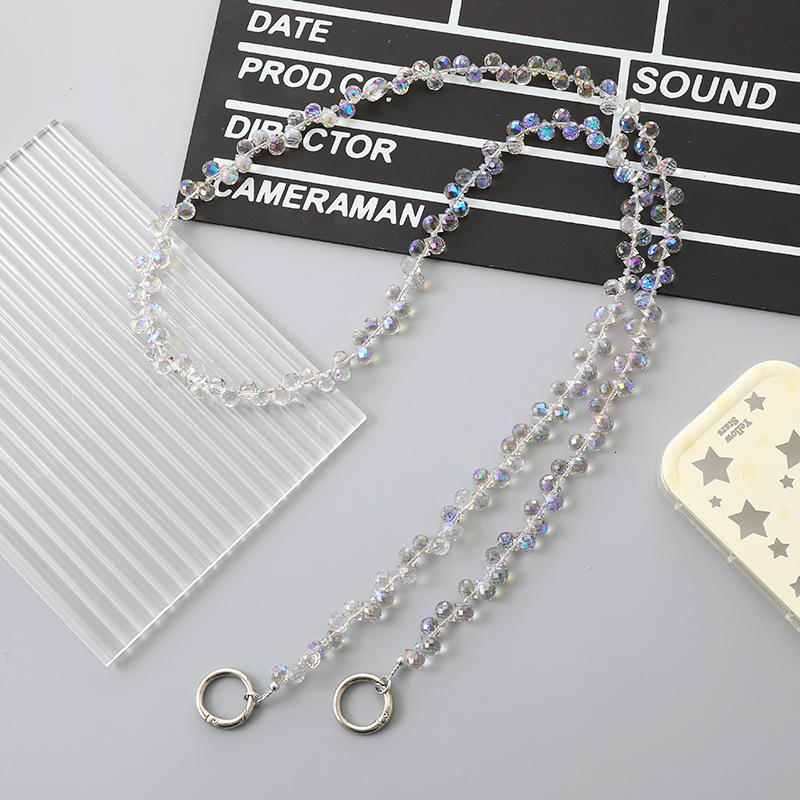 Yilian's new colorful water droplet crossbody exquisite single shoulder bag chain accessories phone case hanging pendant