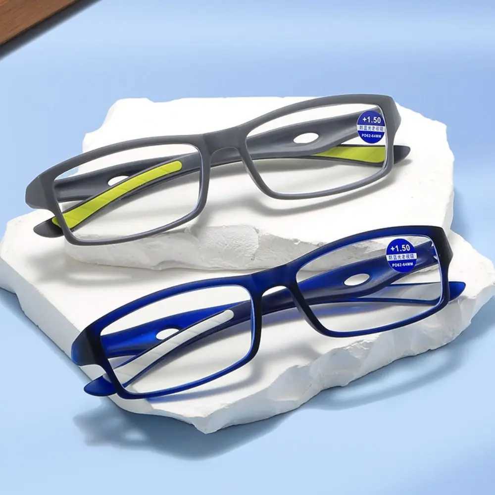 Ultralight PC Frame Sports Reading Glasses Mens Blue Light Blocking Presbyterian Glasses Optical Reader Glasses W240906