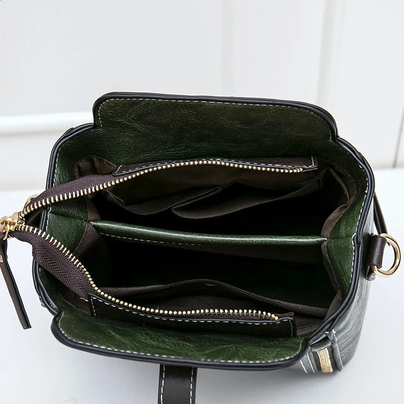 PU Leather Bucket Shoulder Bag for Women Solid Color Ten Font Small Handbag Zipper Mobile Wallet Messenger Bag 240904