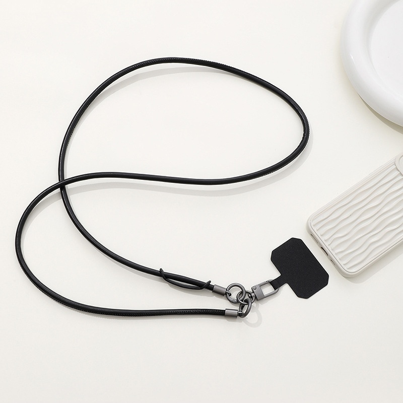 6mm leather for mobile phone crossbody capable of carrying back neck, sturdy and durable, high-end camera strap rope, anti loss hanging rope