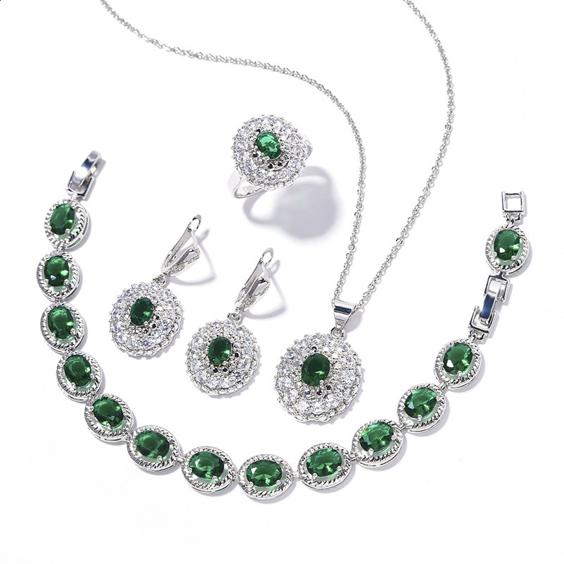 Womens Earrings Bracelet Temperament Evening Dress High Quality Angelic Necklace Set Gift 240524