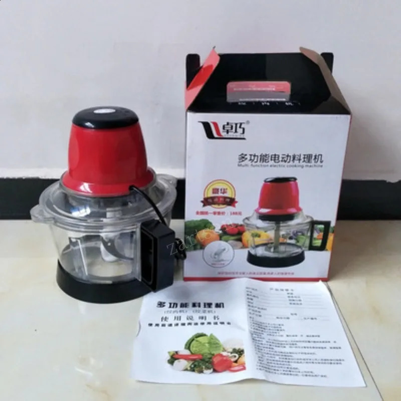 3L Powerful Meat Grinder Spice Garlic Vegetable Chopper Electric Automatic Mincing Machine Household Grinder Food Processor 240906