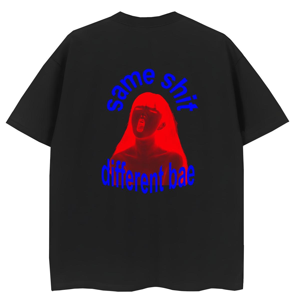 2024 Casual Womens T Shirts 100% Cotton 230g O Neck Short Sleeves Hip Hop Street dirty talk Tshirt for Man Woman Designer Nice Anime Print Clothings