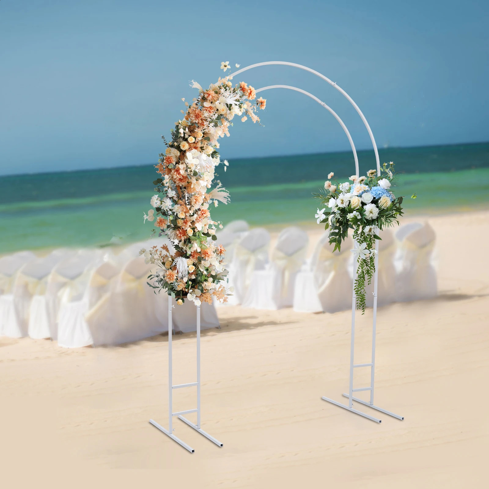 Wedding arch bracket with base balloon background for wedding party decoration 240906