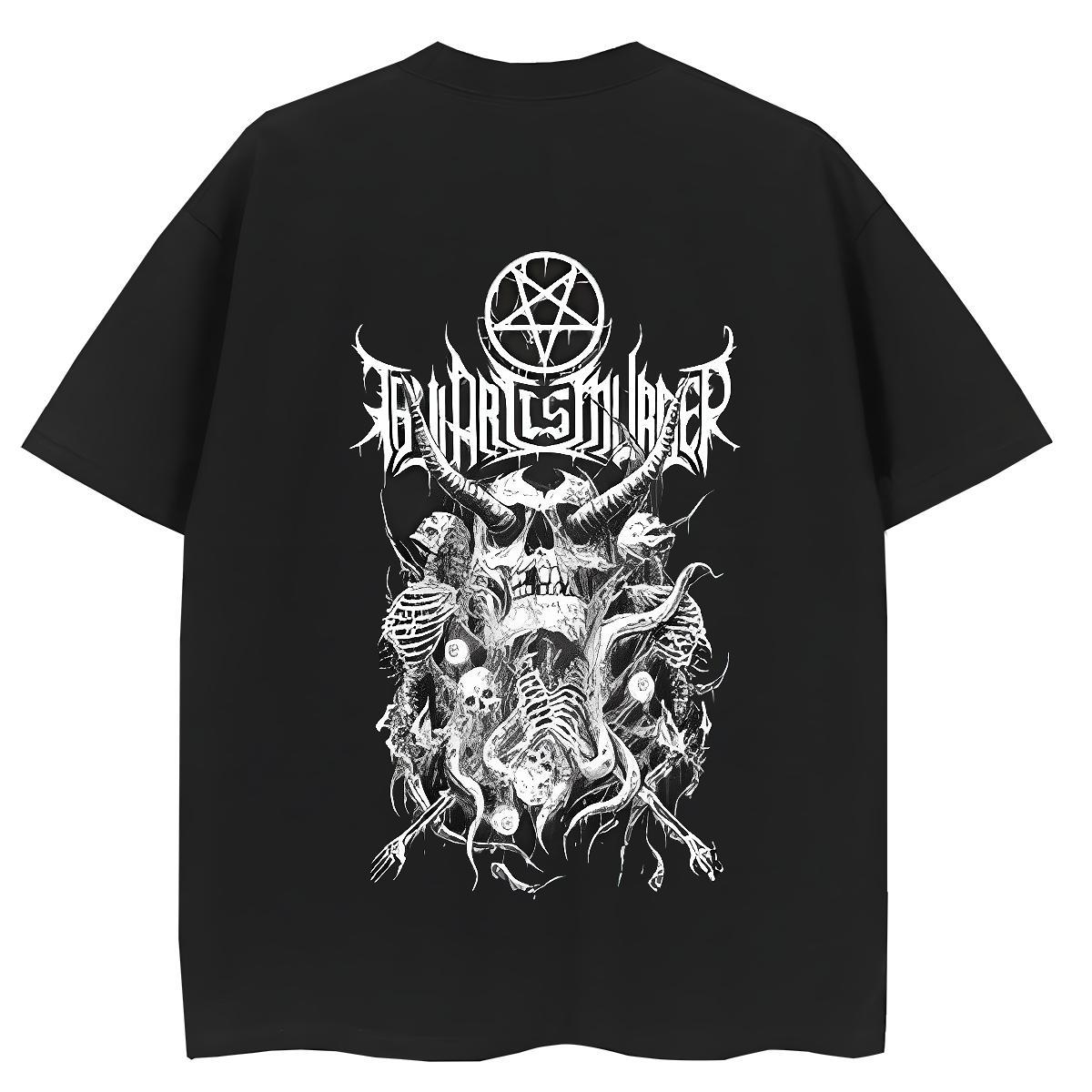 Fashion T Shirts Women 230g Pure Cotton Breathable Crew Neck Casual Daily Wear skull Lady T shirt Popular Graphic Top Tees