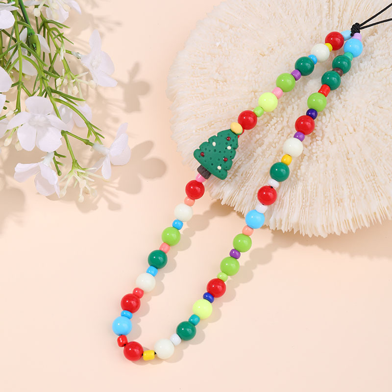 Yilian New Chain DIY Jewelry Accessories Christmas Soft Ceramic Phone Handmade Beaded Hand Rope