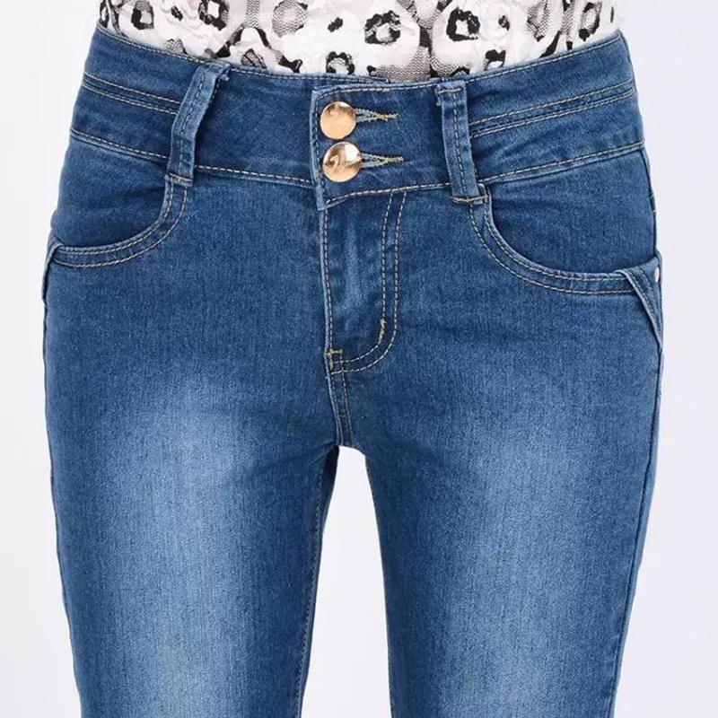 Oversized Slim Flare Denim Pants Women Streetwear High Waist Pantalones Skinny Jeans Casual Vaqueros Stretch Cowboy Trousers