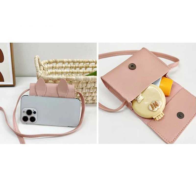 Cute rabbit little girl small crossover bag cartoon mini coin wallet handbag childrens accessories small shoulder bag W240906