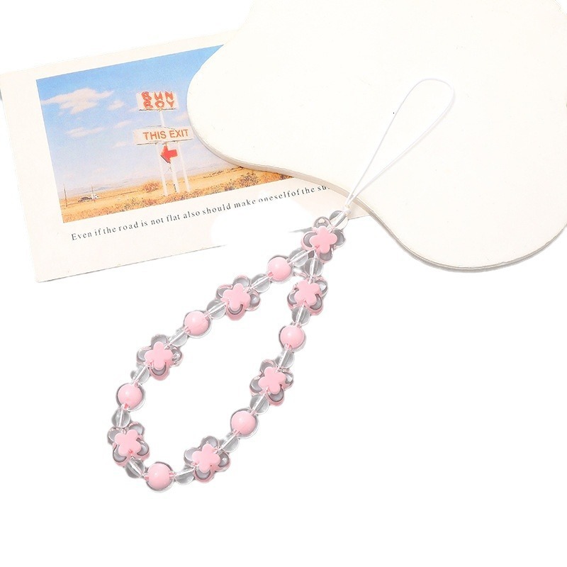 Beaded mobile chain bead, bead in hand fall and anti throw rope, phone case hanging decoration pendant, small gift for women