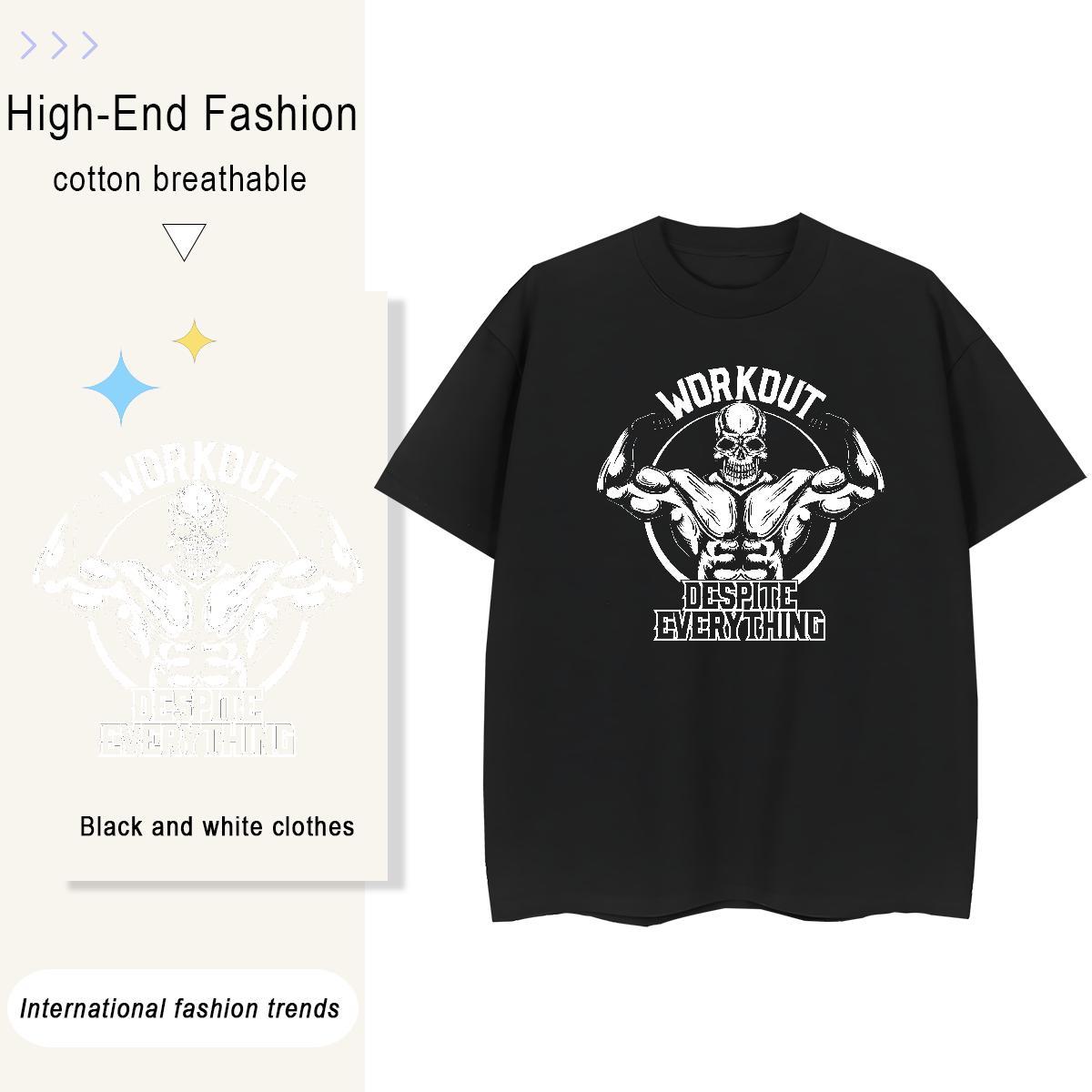 Custom T Shirts Women 100% Cotton 230g Breathable Short Sleeve Street Casual skull Woman Tshirt Free Shipping DIY Printed Tees Shirts