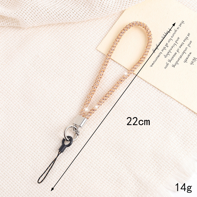 Ins new rhinestone lanyard long crossbody short wrist style mobile phone chain keychain pendant