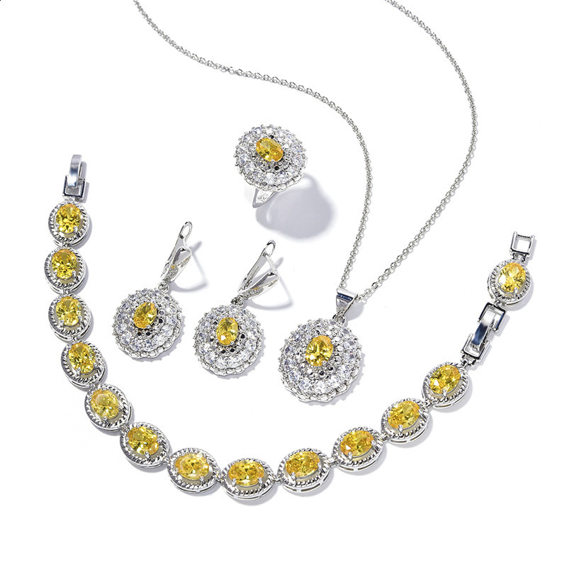 Womens Earrings Bracelet Temperament Evening Dress High Quality Angelic Necklace Set Gift 240524