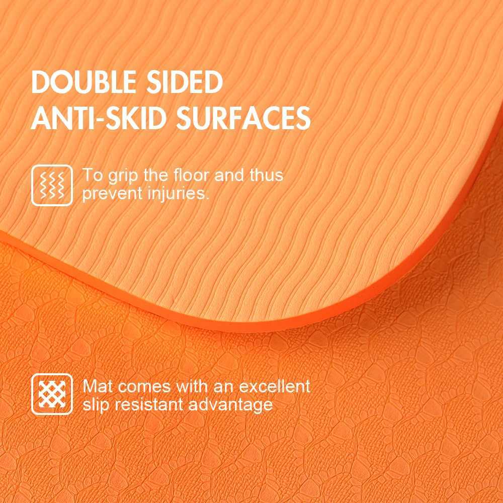 Environmentally friendly anti slip yoga mat body alignment system SGS certified TPE material texture anti slip surface and best mat W240906