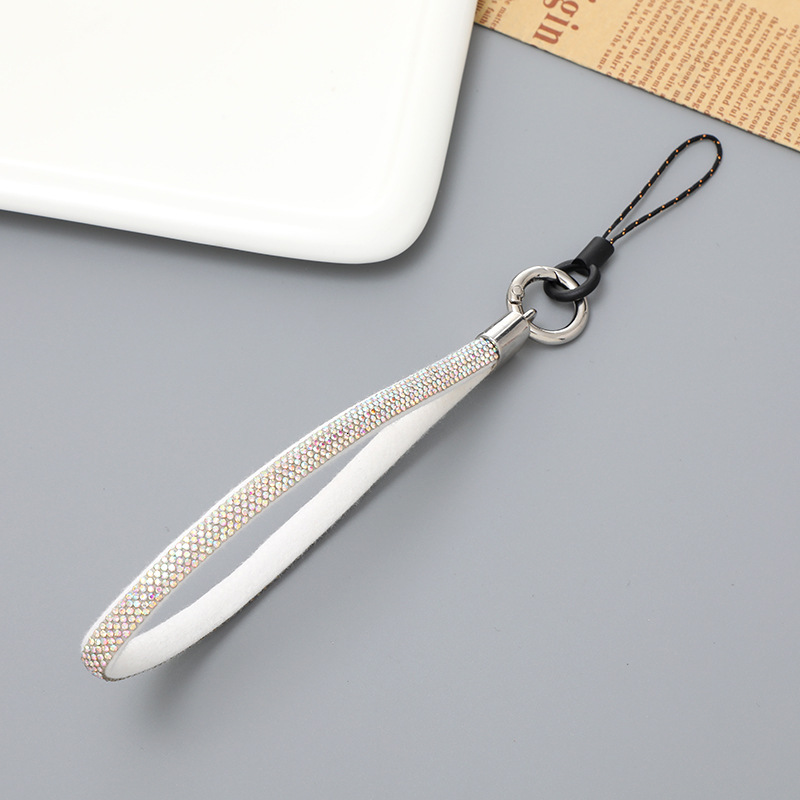 Yi Lian's New Phone Case Wrist Light Luxury and Fashionable Short Style Diamond Inlaid Handstring Pendant Chain, Anti drop Chain for Women