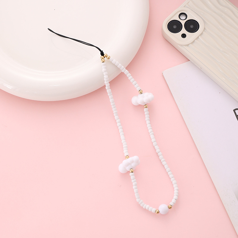 Yilian Jewelry New Cloud Beaded Colorful Wrist Chain Accessories Short Phone Hanging Rope Gift for Women