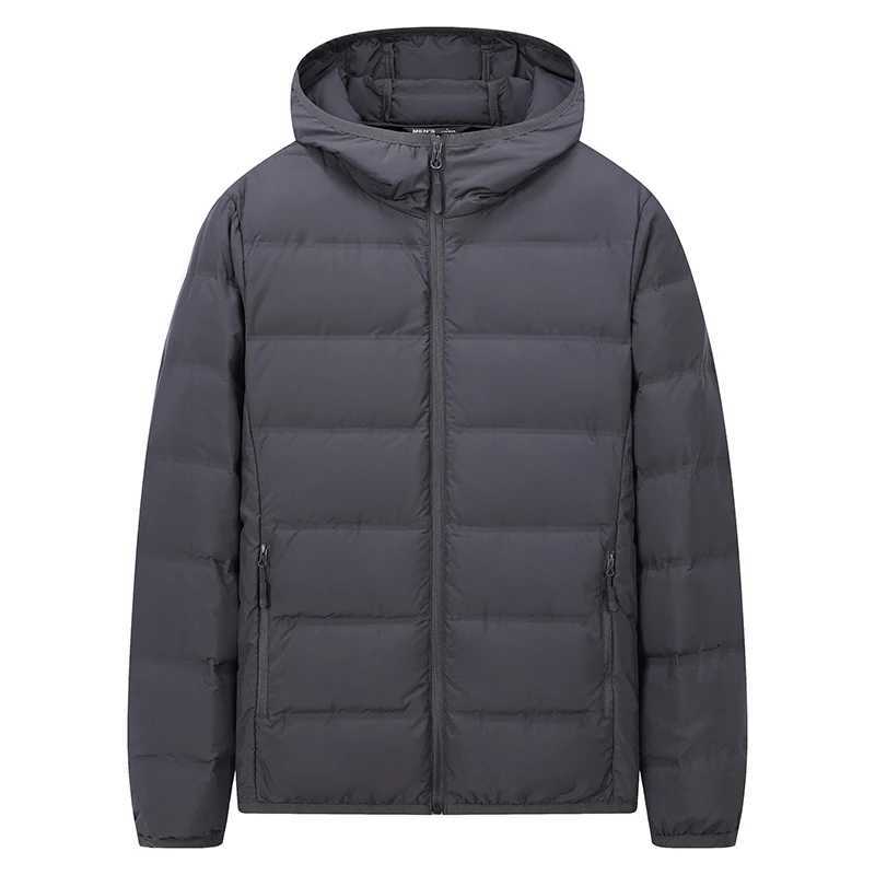 New autumn and winter duck down jacket mens hood ultra light ultra-thin waterproof and comfortable jacket mens jacket W240906