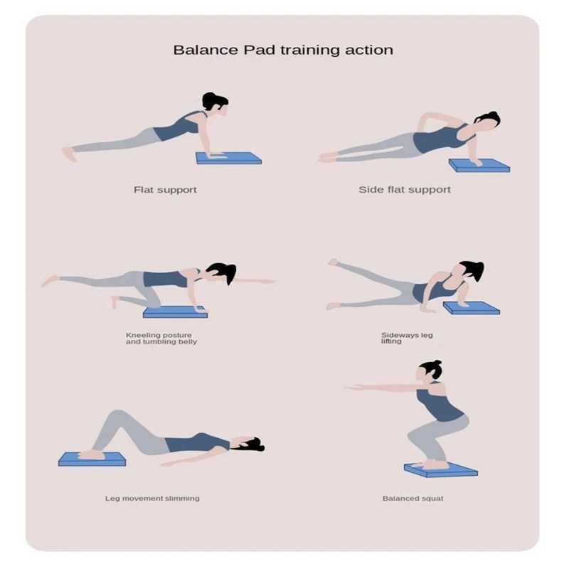 Foam balance yoga pad waist training TPE balance pad ankle rehabilitation treatment balance training pad W240906