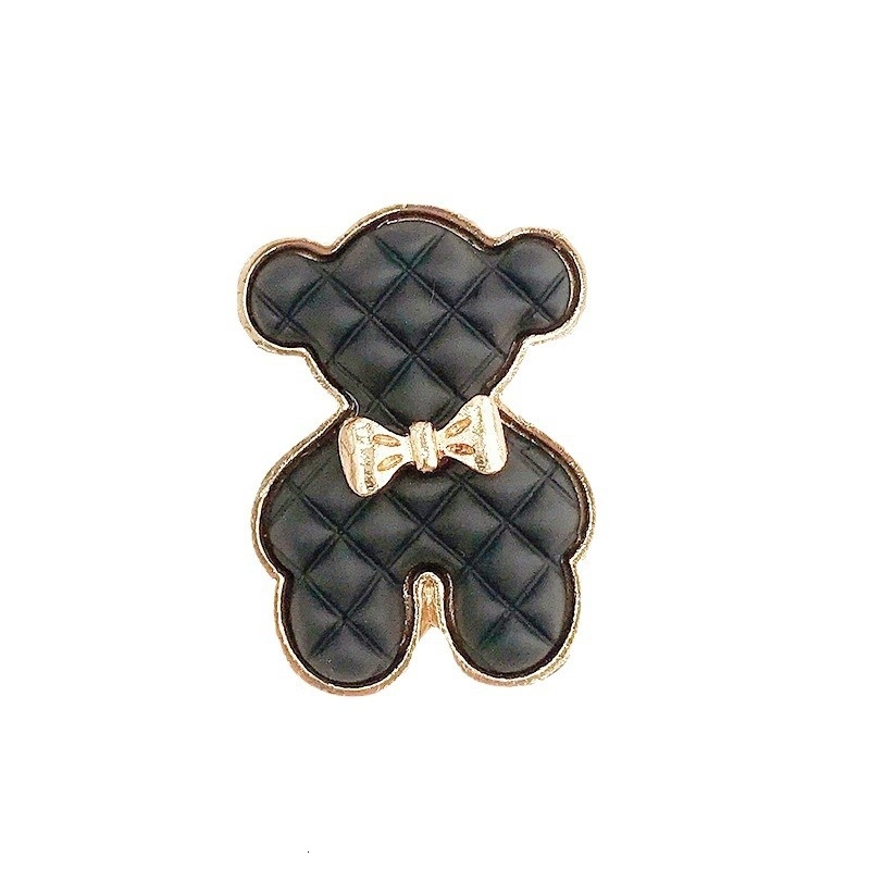 Yilian's new creative spray painted DIY accessories, phone cases, beauty materials, alloy teddy bear hair accessories