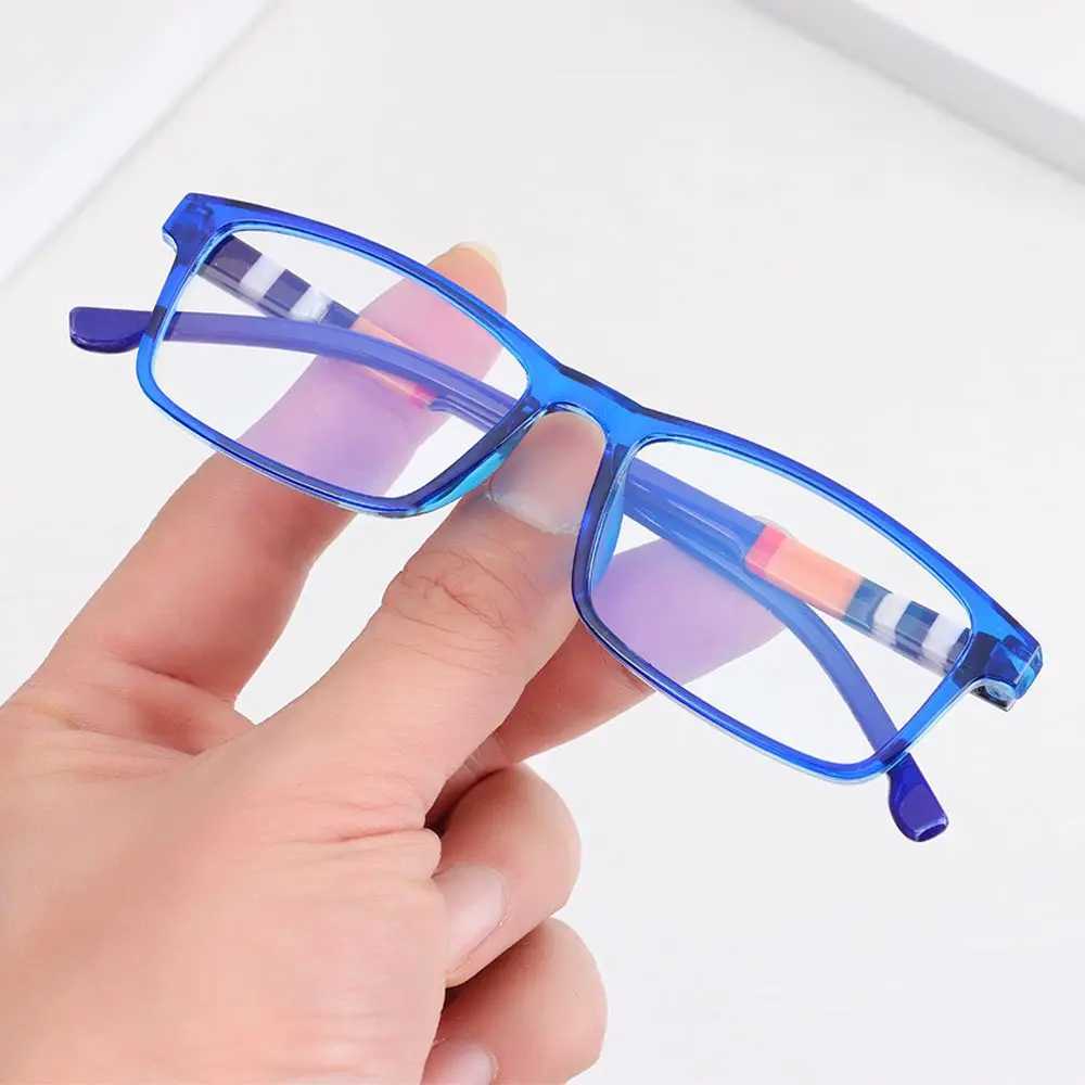New anti blue light womens reading glasses fashion striped PC frame reader glasses protection Presbyterian glasses W240906