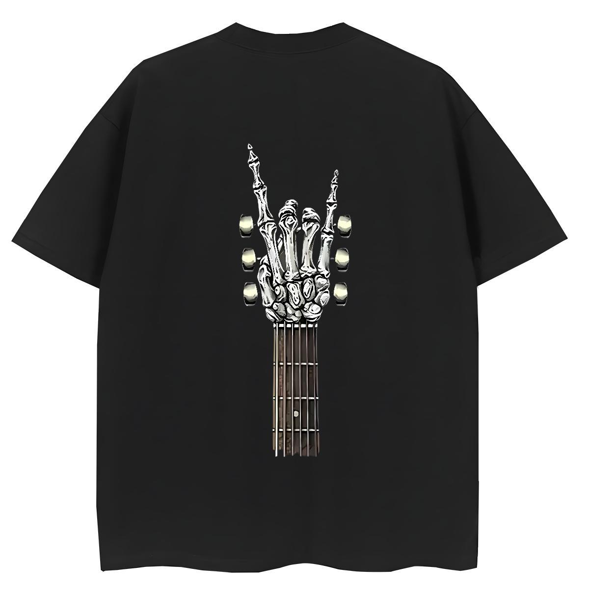 2024 T Shirts Women 230g 100% Cotton Short Sleeve O-Neck Outdoor skull Couples T Shirts Popular Graphic Clothings