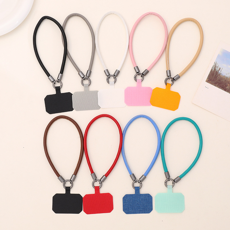 Yilian New Short Leather Chain Anti Loss Wrist Strap Durable Phone Rope Men's and Women's Hanging Gifts