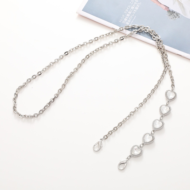 Yilian new metal crossbody love rope phone case hanging decoration pendant shoulder strap bag chain