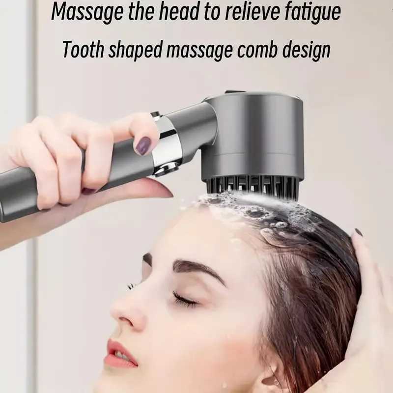 Shower Head with Handheld High Pressure Water Flow Multiple Spray Modes Power Wash Showerhead with ON/OFF Switch for Pets BathXJ240906