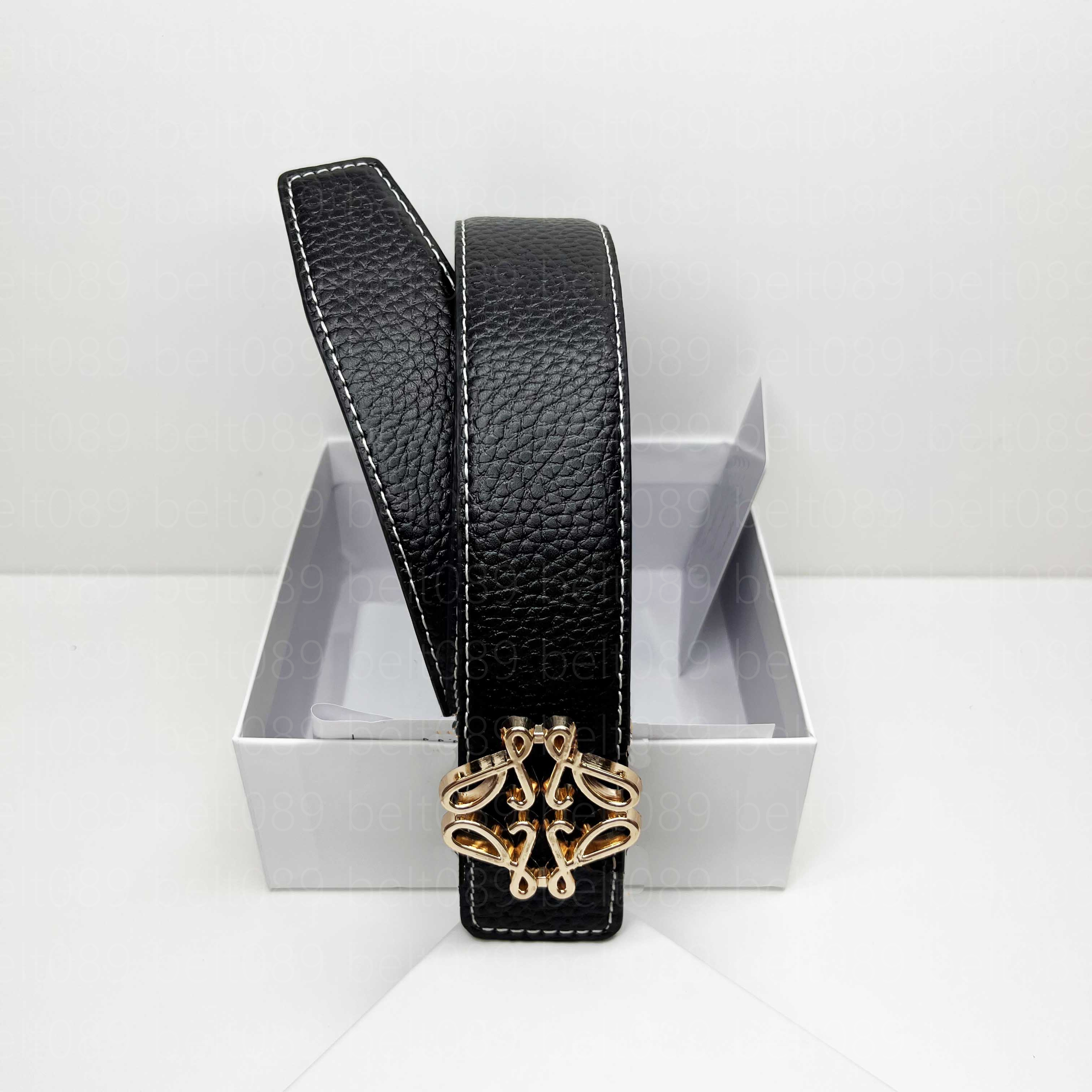 Designer Belt Double-sided lychee Grain Belt Luxury mens belt Fashion womens designer belt width 38mm silver black gun smooth buckle belt