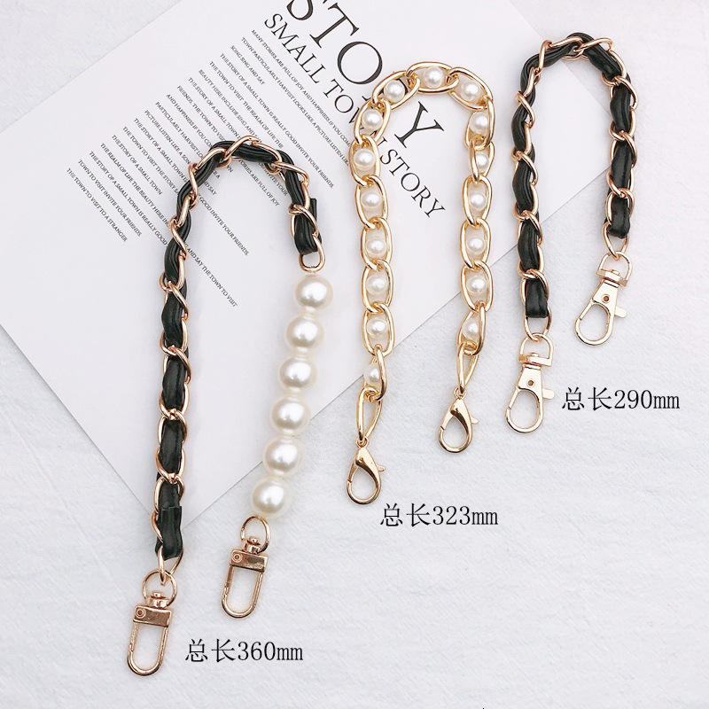 Yilian Jewelry New DIY Phone Case Clip Leather Bracelet Anti drop Hanging Girl Pearl Bag Carrying Chain