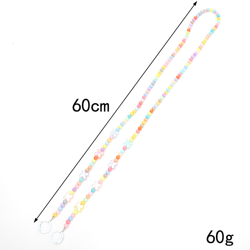 Yilian's new colorful mermaid girl diagonal cross phone case hanging rope five pointed star bead small fresh chain bag shoulder strap