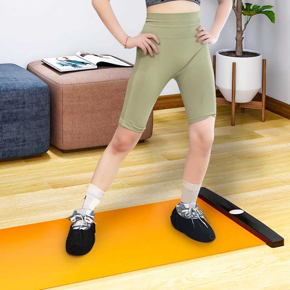 140/180/200cm Sports Fitness Glider Board for Ice Hockey Roller Skateboarding Leg Exercise Mat Leg Core Training Exercise Board W240906