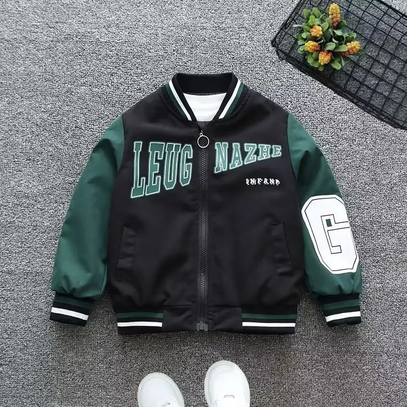 Autumn Girls Boys Clothes Baseball Jacket Kids Teenagers Sports Outerwear cardigan Child Outwear Coats 6 7 8 9 10 12 year 240902