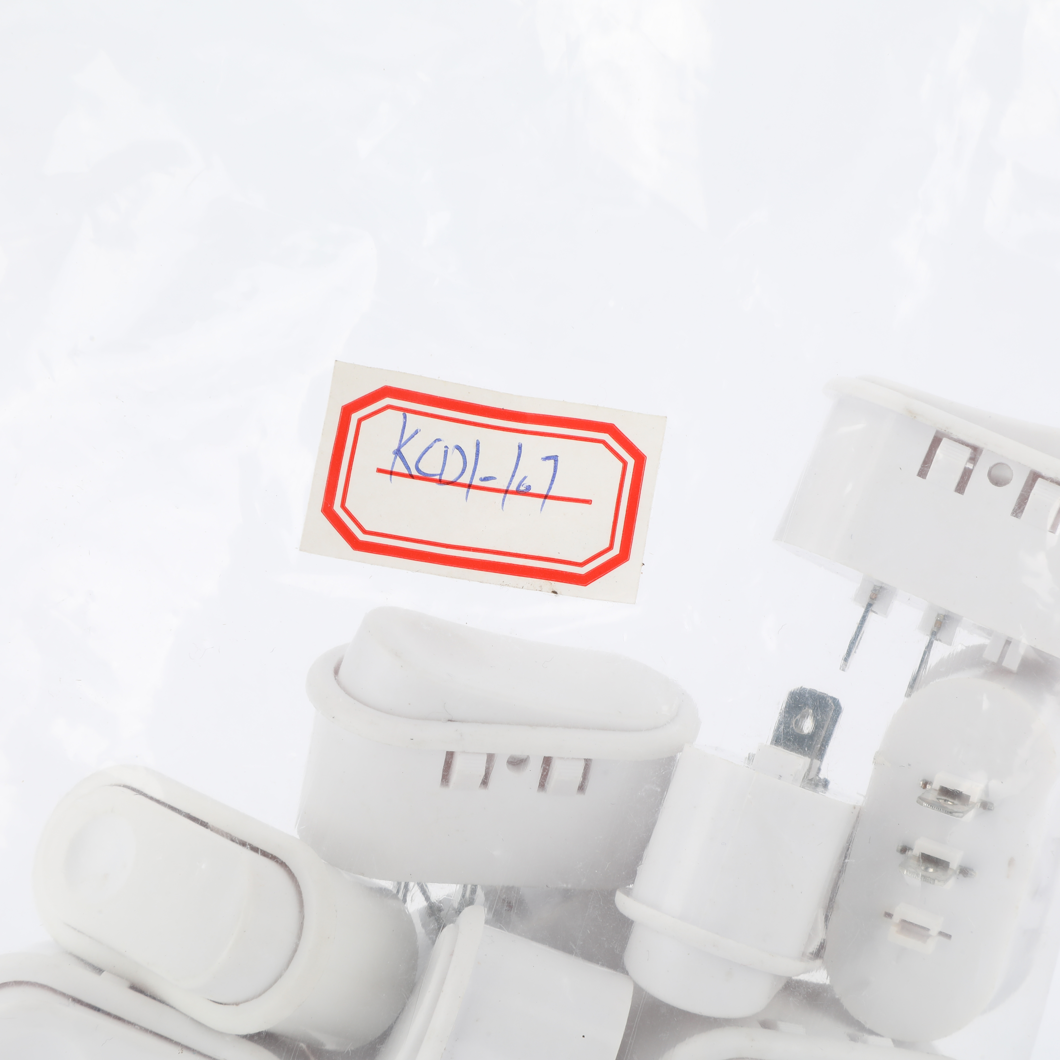 Hot Selling ABILKEEN Oval Shape No Illuminated ON-OFF Red Button Miniature Rocker Switch with 2 Pin Solder Terminal