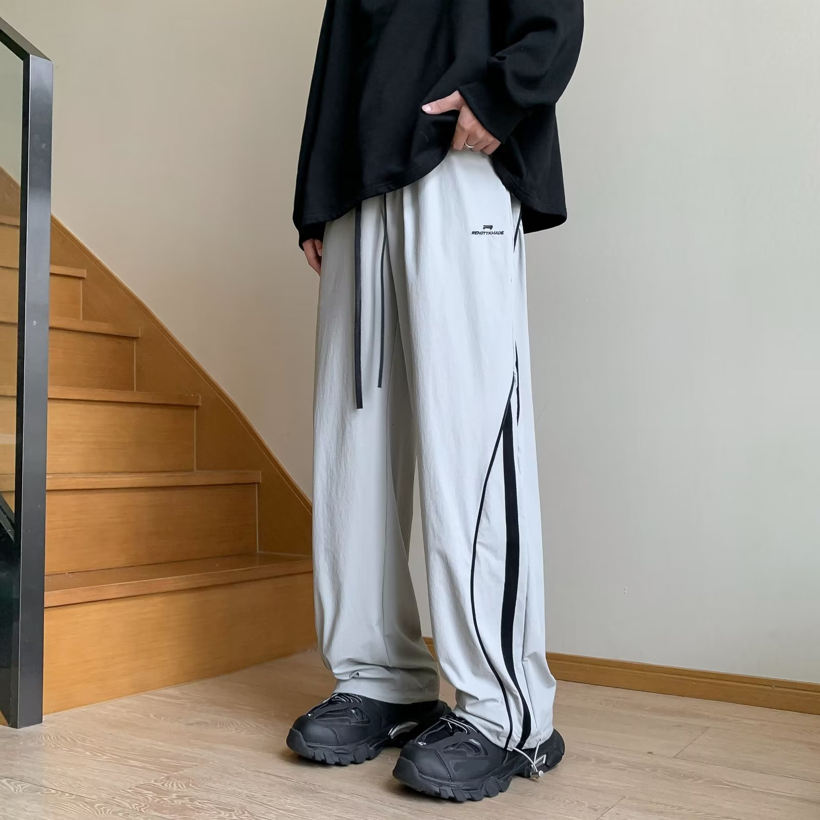 Tween Boy Casual Street Style Woven Straight-Leg Pants