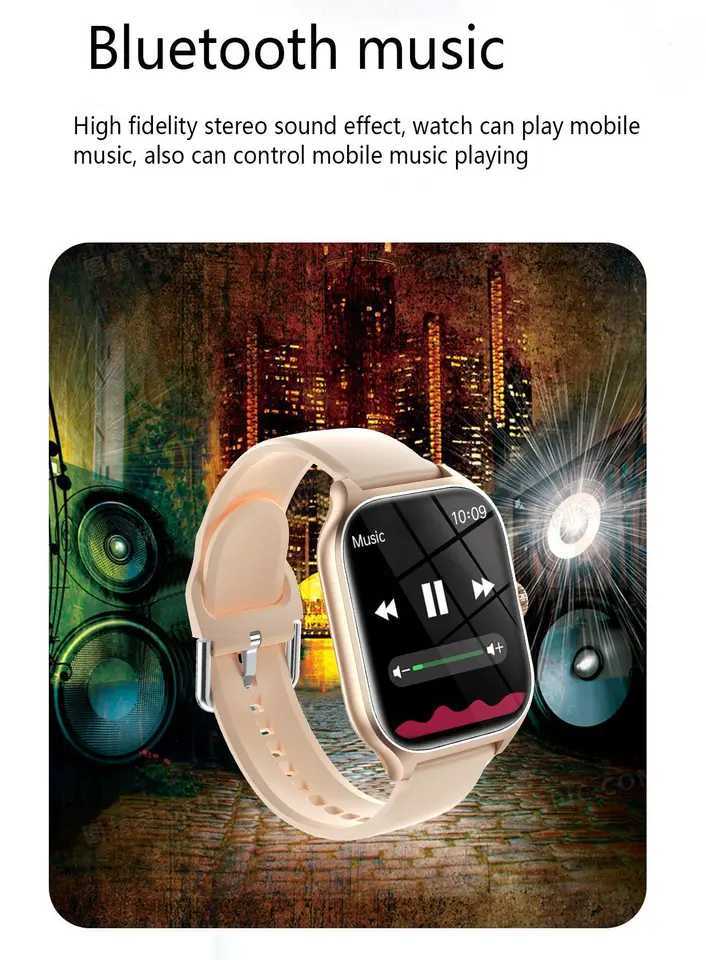 Smart Watch Men Women 1.75 Inch Touch Screen Sport Fitness Watch BT Call Digital Smartwatch Men Wristwatch Gift 2024 New M240907