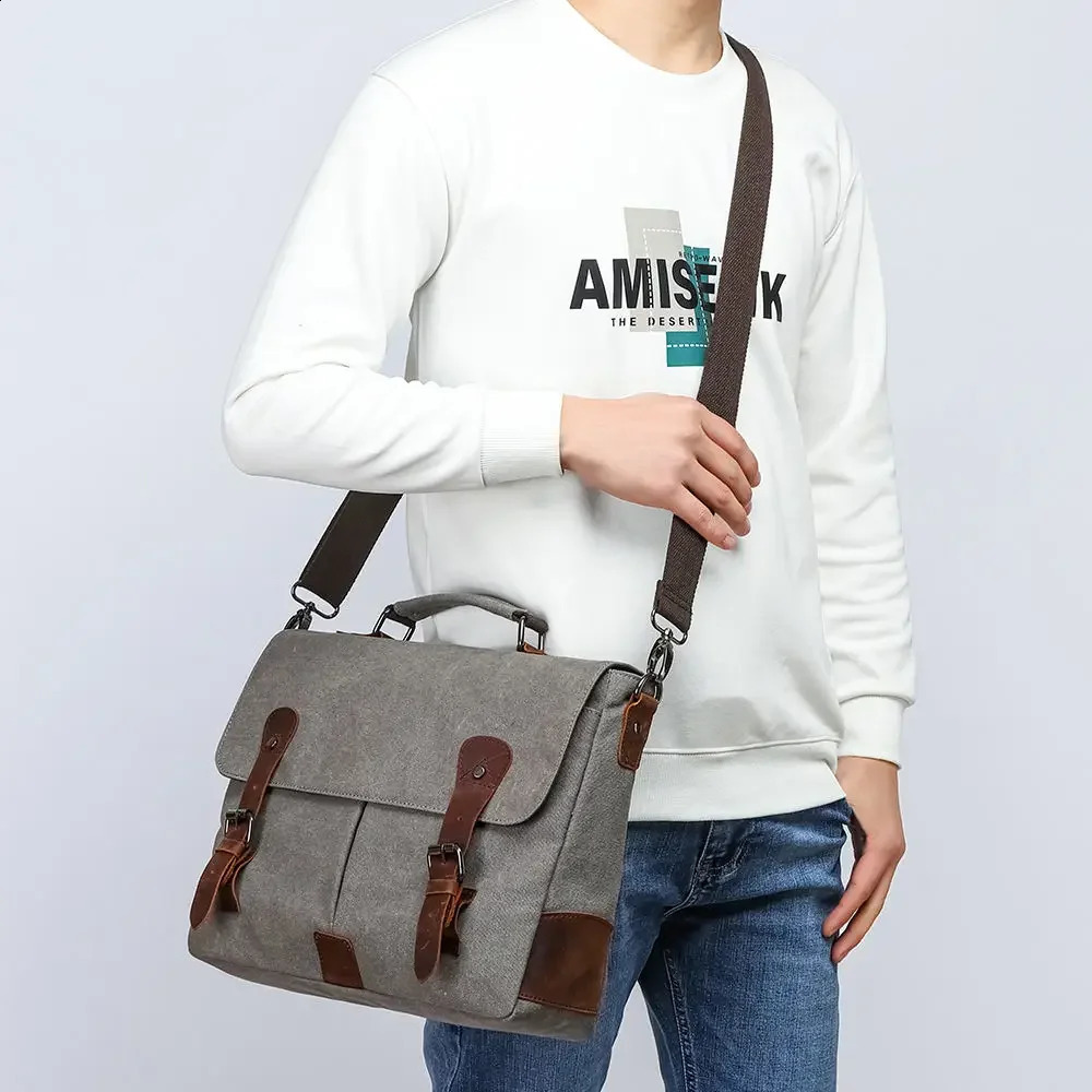High quality Portafolios Hombres wholesale business briefcase Bolsa Masculina Crossbody laptop messenger bag 240906